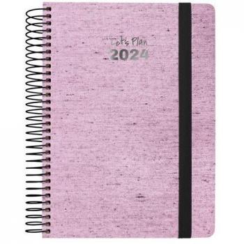Agenda Grafoplas Ecojeans 2024 Rosa 15 x 21 cm