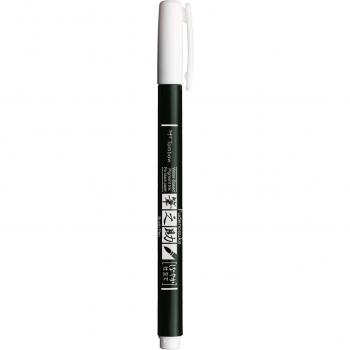 Rotulador Tombow Fudenosuke Base Agua Punta Elástica Blanco