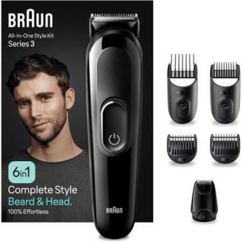 Braun Series 3 MGK3420 All-in-One Trimmer, 6-in-1 Beard and Hair Trimming Kit