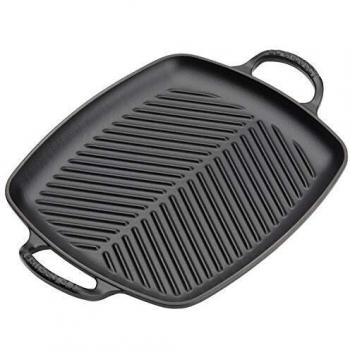Le Creuset 20201300000422 Grill, Cast Iron, Negro Mate