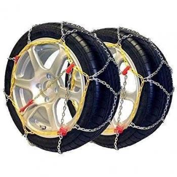 POLARMET50 - Juego 2 Cadenas de nieve, 9mm. POLARMET talla 50, compatibles con neumáticos: 5.60_R13 , 5.90_R13 , 6.00_R13 , 165/80_R13 , 170/80_R13 , 185/65_R13 , 195/60_R13 , 5.60_R14 , 155_R14 , 155/80_R14 , 165/70_R14 , 175/65_R14 , 185/60_R14 , 195/5