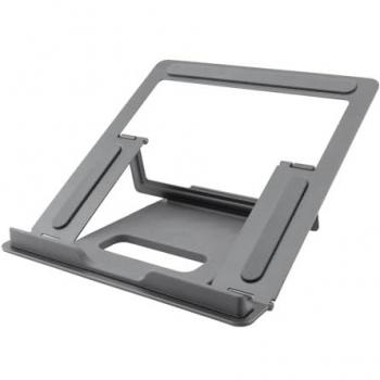 Soporte Elevador Plegable para Portátil de Aluminio hasta 17, Antideslizante, 4 Posiciones, Mejora la Refrigeración, Soporta hasta 10kg - Coolbox
