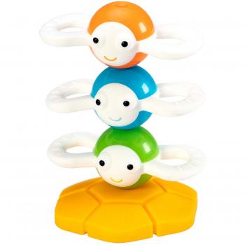 Dizzy Bees - Juguete de apilamiento magnético para niños, incluye 6 abejas coloridas con imanes, diseño educativo que fomenta la coordinación mano-ojo y habilidades motoras finas