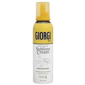 Giorgi Line - Sublime Cream, Espuma en Crema Rizos Definidos sin Encrespamiento, Fórmula Concentrada 0% Alcohol 0% Siliconas, Fijación 5 - 150 ml