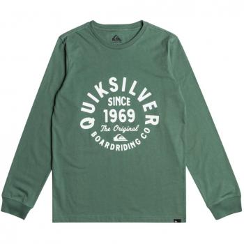 Quiksilver - Camiseta de niños Circled Script Quiksilver