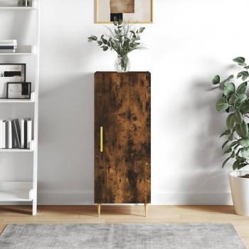 Aparador de madera de ingeniería roble ahumado 34,5x34x90 cm - Mueble de Almacenaje para Salón, Buffet y Armario Auxiliar