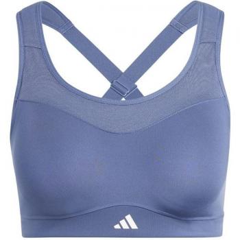 Sujetador deportivo de fitness Adidas Essentials TLrdim HS mujer, soporte alto, color azul, talla XS/AB