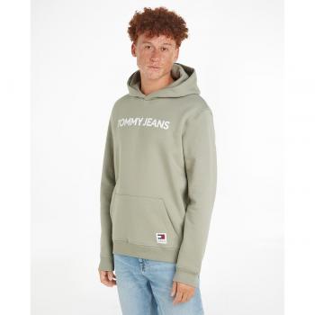 Tommy Jeans Men's Regular Fit Classic Cotton Hoodie - Gray Size M