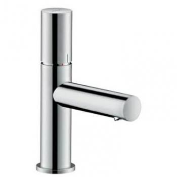 Grifo Monomando Lavabo Hansgrohe Axor Uno 80, Zerogriff, Sin Kit de Desagüe, Proyección 108mm, Color Oro Rojo Pulido