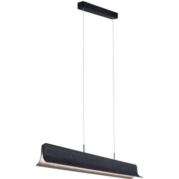Lámpara Colgante LED Paulmann Noyan, Antracita, Fieltro, Atenuable en 3 Niveles, 2x24W