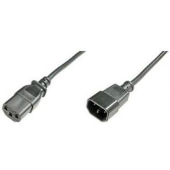 Nilox CMG0701 - Cable (C13 coupler, C14 coupler, Macho/hembra) Negro