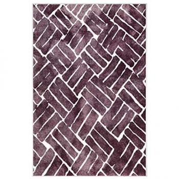 Homemania - Alfombra Estampada Tuile 4, Multicolor, de Poliamida, 160 x 120 cm