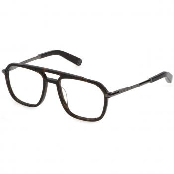 Philipp Plein VPP018M Men's Glasses Frame, Shiny Dark Havana, 54mm