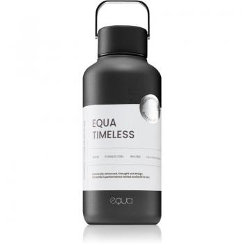 Equa Timeless Stainless Steel Water Bottle Small Dark 600 ml