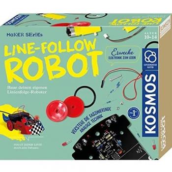 Robot Seguidor de Línea - Kit de Experimentos para Niños a Partir de 10 Años, Tecnología y Electrónica, Serie Maker