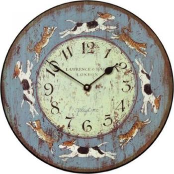 Reloj de Pared Roger Lascelles PUB/PLAY con diseño decorativo y estilo vintage