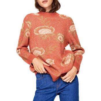 Pepe Jeans Jersey Elvira Coral Mujer L Coral
