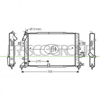 Radiador de Refrigeración del Motor PRASCO OP410R003