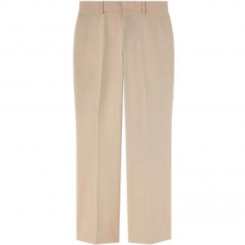 Palm Angels Men's Flared Trousers in Beige | Size 46 | PMCO003F23FAB001