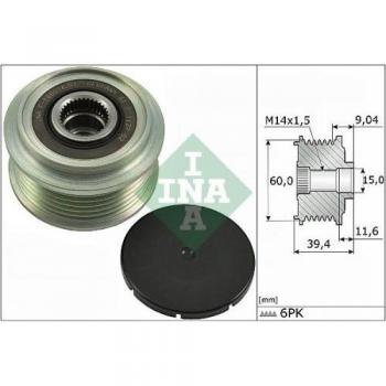 Ina 535 0277 10 Alternator Freewheel Clutch