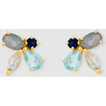 Pendientes Lumière Cinema Aguamarina