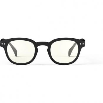 Gafas de luz azul Izipizi #C forma cuadrada negro, modelo SCRCC01, color negro, diseño suave, gafas recetadas para hombre