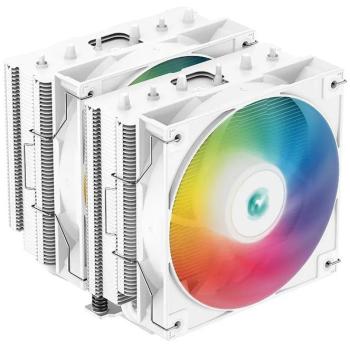Refrigerador CPU DeepCool AG620 V2 Blanco ARGB 12 cm Doble Torre