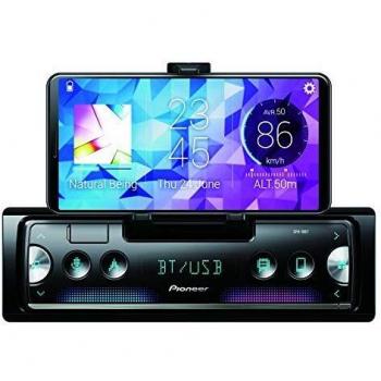 Receptor Multimedia Bluetooth/USB Pioneer SPH-10BT, Negro/Plata