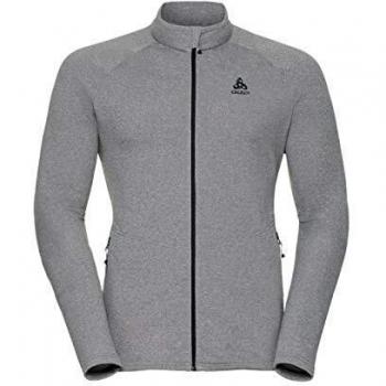 Odlo Midlayer Full Zip Snowbird Chaqueta de Forro Polar, Hombre, Gris, XX-Large