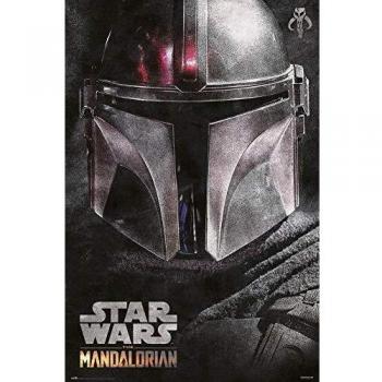 Grupo Erik Póster The Mandalorian Helmet, Star Wars, 91 x 61 cm