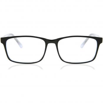 Gafas Anti-Azules Rectangulares Montura Completa de Plástico Negras para Hombre - SmartBuy Collection
