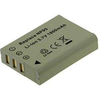 Batería Recargable 2-Power para Cámara Fujifilm NP-95, 3.7V, 1800mAh, Color Gris