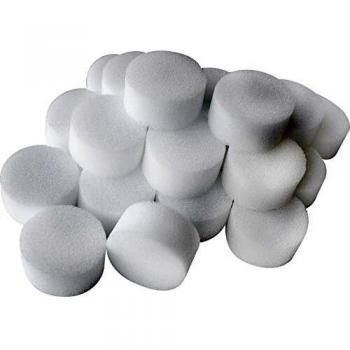 Smiffy'S 23945 Esponjas De Gomaespuma Para Maquillaje, Blanco
