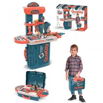 Set Maletín Banco de Herramientas 3 en 1 Dimasa, dimensiones 53x42x20.5 cm