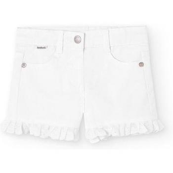 Short de bebé niña con bolsillos y blonda