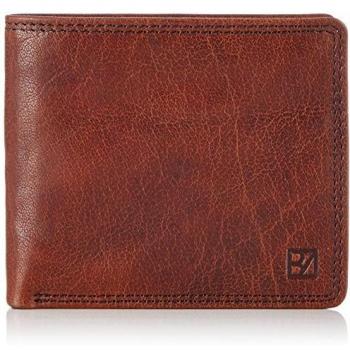 Bodenschatz Perugia - Monedero de cuero hombre, color marrón, talla 11 x 9 x 1 cm