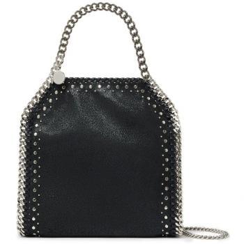 Stella McCartney Women's Eco Shaggy Mini Falabella Stud Tote Bag in Black | 371223WP0409