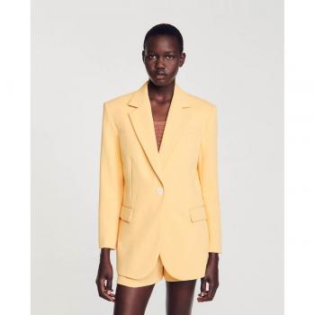 Sandro Women's Tailored Blazer with Button Closure