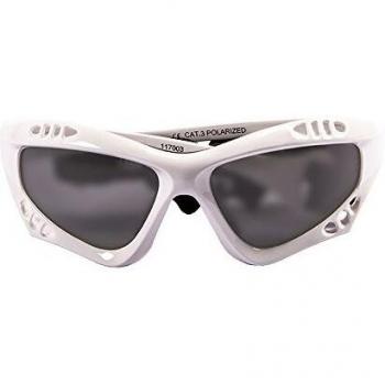 Ocean Sunglasses Australia - Gafas de Sol polarizadas - Montura : Blanco Brillante - Lentes : Ahumadas