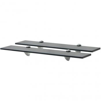 Estantes flotantes de vidrio 8 mm, 60x10 cm, pack de 2 unidades