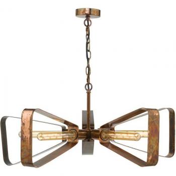 Plafón colgante Yavanna Cobre jaspeado 5 bombillas 30cm E27