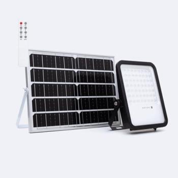 Foco Proyector Solar LED Exterior Nurda 20W 2100 lm IP65 con Control Remoto Blanco Frío 6500K