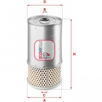 Filtro de aceite SOFIMA S 7510 O