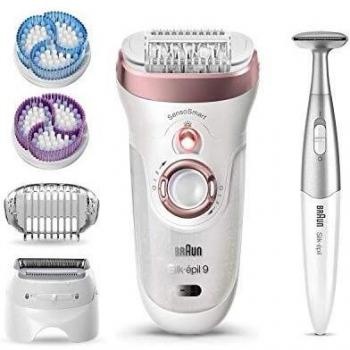 Braun Silk-épil 9 9-980 SkinSpa SensoSmart Wet & Dry Epilator with 13 Extras