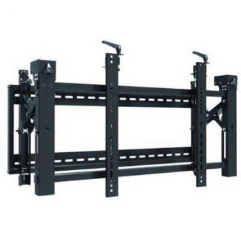 TooQ VW01S4570TN-B - Soporte VideoWall de pared para TV entre 45 a 70, hasta 70 Kg, distancia cerrado: 137mm extendido: 300mm, inclinacion - 5º, nivelacion +/- 3º, rangos de ajustes en vertical 28mm y profundidad 18mm, VESA hasta 600x400, incluye manu