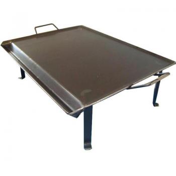 PLANCHA ASAR ACERO C/PATAS V.GRASA 50x33CM 99910