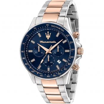 Reloj Maserati® Chronograph Sfida Bicolor Azul 44 mm