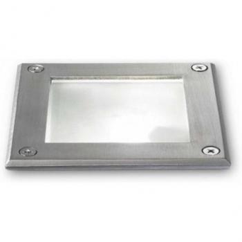 Downlight PARK aluminio 1 bombilla IP65 G9 foco de luz empotrable cuadrado