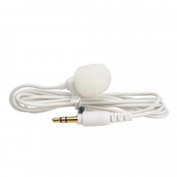 Saramonic SR-M1W White Omnidirectional Lavalier Microphone with 4.1' Cable for DSLR Cameras and Camcorders