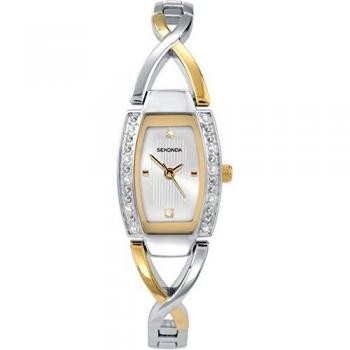 Sekonda Women's Quartz Watch with Silver Dial Analogue Display and Multicolour Bracelet 4605.27